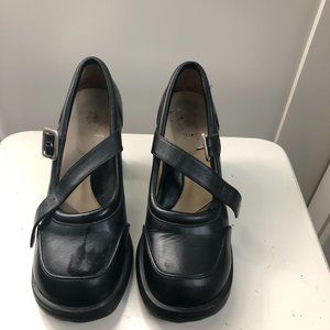John Fluevog Black heels size 7.5